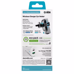 SBS TESUPGRAVWIRLITE10W support Support passif Mobile/smartphone Noir