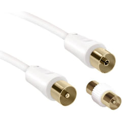 Ekon ECAN30FERMFG câble coaxial 3 m Blanc
