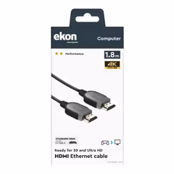 Ekon ECITHDMI18MMK câble HDMI 1,8 m HDMI Type A (Standard) Noir - Vue supplémentaire 5