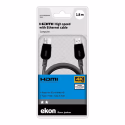 Ekon ECITHDMI18MMK câble HDMI 1,8 m HDMI Type A (Standard) Noir - Vue supplémentaire 6