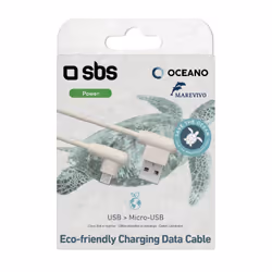 SBS TEOCNMICROW câble USB 1 m USB 2.0 USB A Micro-USB A Blanc