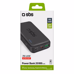 SBS TTBB20000PD45WK banque d'alimentation électrique 20000 mAh Noir