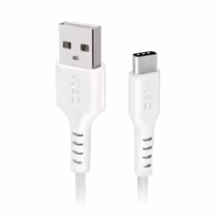 SBS TECABLEMICROC15W, 1,5 m, USB A, USB C, USB 2.0, Blanc
