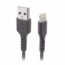 SBS TECABLEUSBIP589K, 1 m, Lightning, USB A, Mâle, Mâle, Noir