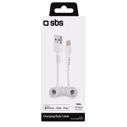 SBS TECABLEUSBIP589SW câble Lightning Blanc