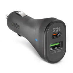 SBS TECRPD25W chargeur d'appareils mobiles Universel Noir Allume-cigare Charge rapide Auto