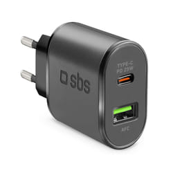 SBS TETRPD25W chargeur d'appareils mobiles Smartphone, Tablette Noir Secteur Charge rapide Intérieure
