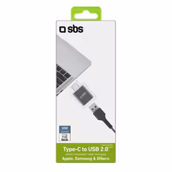 SBS TEADAPTTCUSB changeur de genre de câble USB-C USB-A Noir - Vue supplémentaire 2