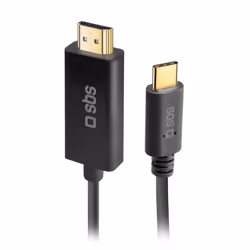 SBS TECABLETCHDMI18K, 1,8 m, USB Type-C, HDMI, Mâle, Mâle, Droit