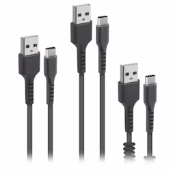 SBS TEKITUSBC3IN1K, 2 m, USB A, USB C, USB 2.0, Noir
