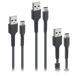 SBS TEKITUSBC3IN1K câble USB 2 m USB 2.0 USB A USB C Noir