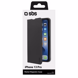 SBS TEBKLITEIP1361PK coque de protection pour téléphones portables Étui avec portefeuille Noir