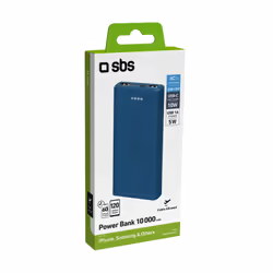 SBS TTBB10000FASTA banque d'alimentation électrique Lithium Polymère (LiPo) 10000 mAh Cyan