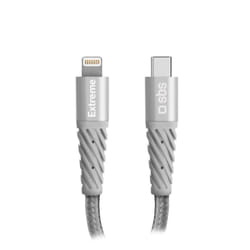 SBS TECABLEUNRELTCK câble Lightning 1,5 m Gris