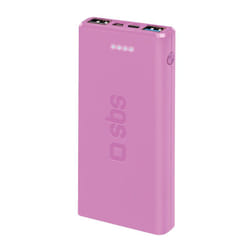 SBS TTBB10000FASTP banque d'alimentation électrique Lithium Polymère (LiPo) 10000 mAh Rose