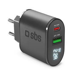 SBS TETREV20PDW chargeur d'appareils mobiles Universel Noir Secteur Charge rapide Intérieure