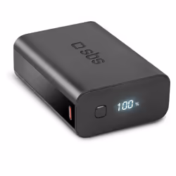 SBS TEBB20000LCDEVOPD20K, 20000 mAh, Lithium Polymère (LiPo), Noir