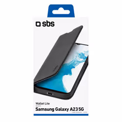 SBS Wallet Lite 6.6" Étui avec portefeuille Noir