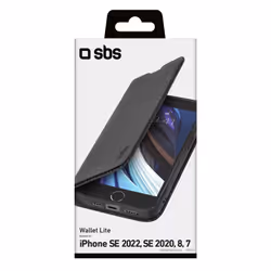 SBS TEBKLITEIPSE22K 4.7" Étui avec portefeuille Noir
