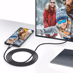 SBS TECABLETCCVIDEOW câble USB 1 m USB 3.2 Gen 1 (3.1 Gen 1) USB C Blanc