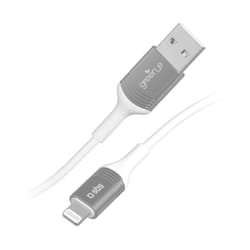 SBS GRECABLEUSBIP589W câble Lightning 1,2 m Argent, Blanc