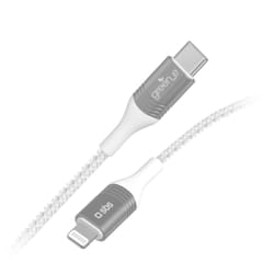 SBS GRECABLELIGTC12BW câble Lightning 1,2 m Argent, Blanc