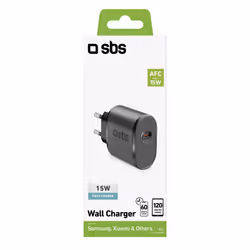SBS TETRTC15W chargeur d'appareils mobiles Universel Noir Secteur Charge rapide Intérieure