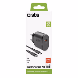 SBS TEKITTRTC15W chargeur d'appareils mobiles Universel Noir Secteur Charge rapide Intérieure