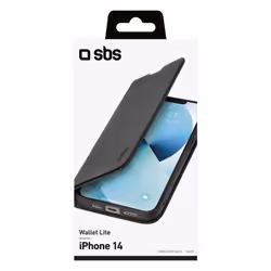 SBS TEBKLITEIP1461K 6.1" Étui avec portefeuille Noir