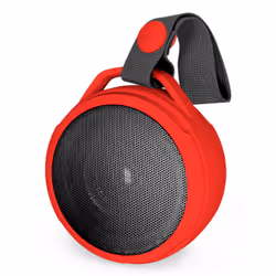 SBS TEJZSPEAKWIZ3WR, 3 W, Sans fil, 10 m, Noir, Rouge, Rond, Résistant à la poussière, Anti-éclaboussures
