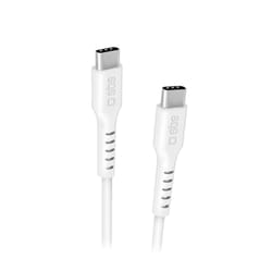 SBS TECABLETCC2MW câble USB 2 m USB 2.0 USB C Blanc