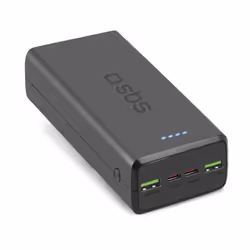 SBS TTBB30000PD20K, 30000 mAh, Lithium Polymère (LiPo), Adaptive Fast Charging, Noir
