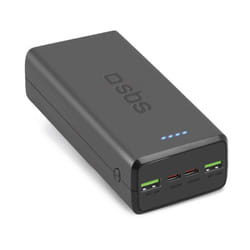 SBS TTBB30000PD20K banque d'alimentation électrique Lithium Polymère (LiPo) 30000 mAh Noir
