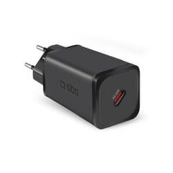 SBS TETRGAN1C65W chargeur d'appareils mobiles Écouteurs, Casque, Ordinateur portable, Smartphone, Smartwatch, Tablette Noir Secteur Charge rapide Intérieure