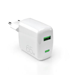PURO PUFCMTCUSBAC65WGWHI chargeur d'appareils mobiles Ordinateur portable, Smartphone, Tablette Blanc Secteur Charge rapide Intérieure