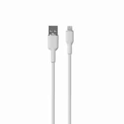 PURO PUCAPLTICONWHI, 1,5 m, Lightning, USB A, Mâle, Mâle, Blanc