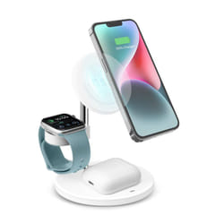 SBS TEWIRMAG3IN1 chargeur d'appareils mobiles Écouteurs, Smartphone, Smartwatch Blanc USB Recharge sans fil Charge rapide Intérieure