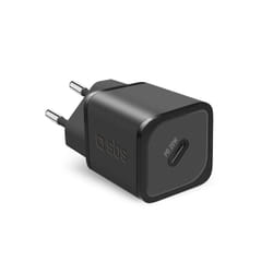 SBS TETRGAN1C20K chargeur d'appareils mobiles Écouteurs, Haut-parleur portable, Smartphone, Smartwatch, Tablette Bleu Secteur Charge rapide Intérieure