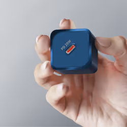 SBS TETRGAN1C20B chargeur d'appareils mobiles Écouteurs, Haut-parleur portable, Smartphone, Smartwatch, Tablette Bleu Secteur Charge rapide Intérieure