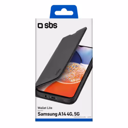SBS Wallet Lite 6.6" Étui avec portefeuille Noir