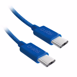 SBS TECABLETISSUETCCB, 1,5 m, USB C, USB C, USB 2.0, 480 Mbit/s, Bleu