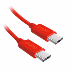 SBS TECABLETISSUETCCB, 1,5 m, USB C, USB C, USB 2.0, 480 Mbit/s, Rouge