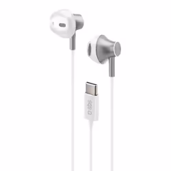 SBS TEEARTYCMETW, Avec fil, Appels/Musique, 20 - 20000 Hz, 20 g, Casque, Blanc