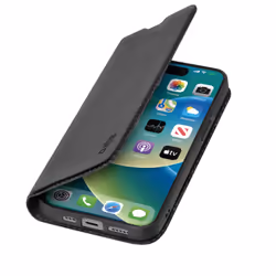 SBS TEBKLITEIP1561K, Étui avec portefeuille, Apple, iPhone 15, 15,5 cm (6.1"), Noir