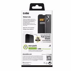 SBS TEBKLITEIP1561PK coque de protection pour téléphones portables 17 cm (6.7") Étui avec portefeuille Noir - Vue supplémentaire 3