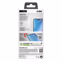 SBS TESCRGLIP1561 écran et protection arrière de téléphones portables Protection d'écran transparent Apple 1 pièce(s)