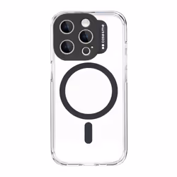Case & Me CMCOVCAMTMSIP1567PK, Housse, Apple, iPhone 15 Pro Max, 17 cm (6.7"), Noir, Transparent