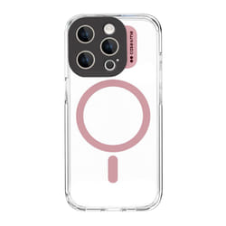 Case & Me CMCOVCAMTMSIP1567PP coque de protection pour téléphones portables 17 cm (6.7") Housse Rose, Transparent