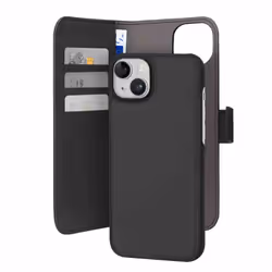 PURO PUIPC1567BOOKC3BLK, Étui avec portefeuille, Apple, IPhone 15 Plus, 17 cm (6.7"), Noir