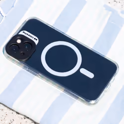 Case & Me CMCOVCAMTMSIP1561A coque de protection pour téléphones portables 15,5 cm (6.1") Housse Bleu, Transparent
